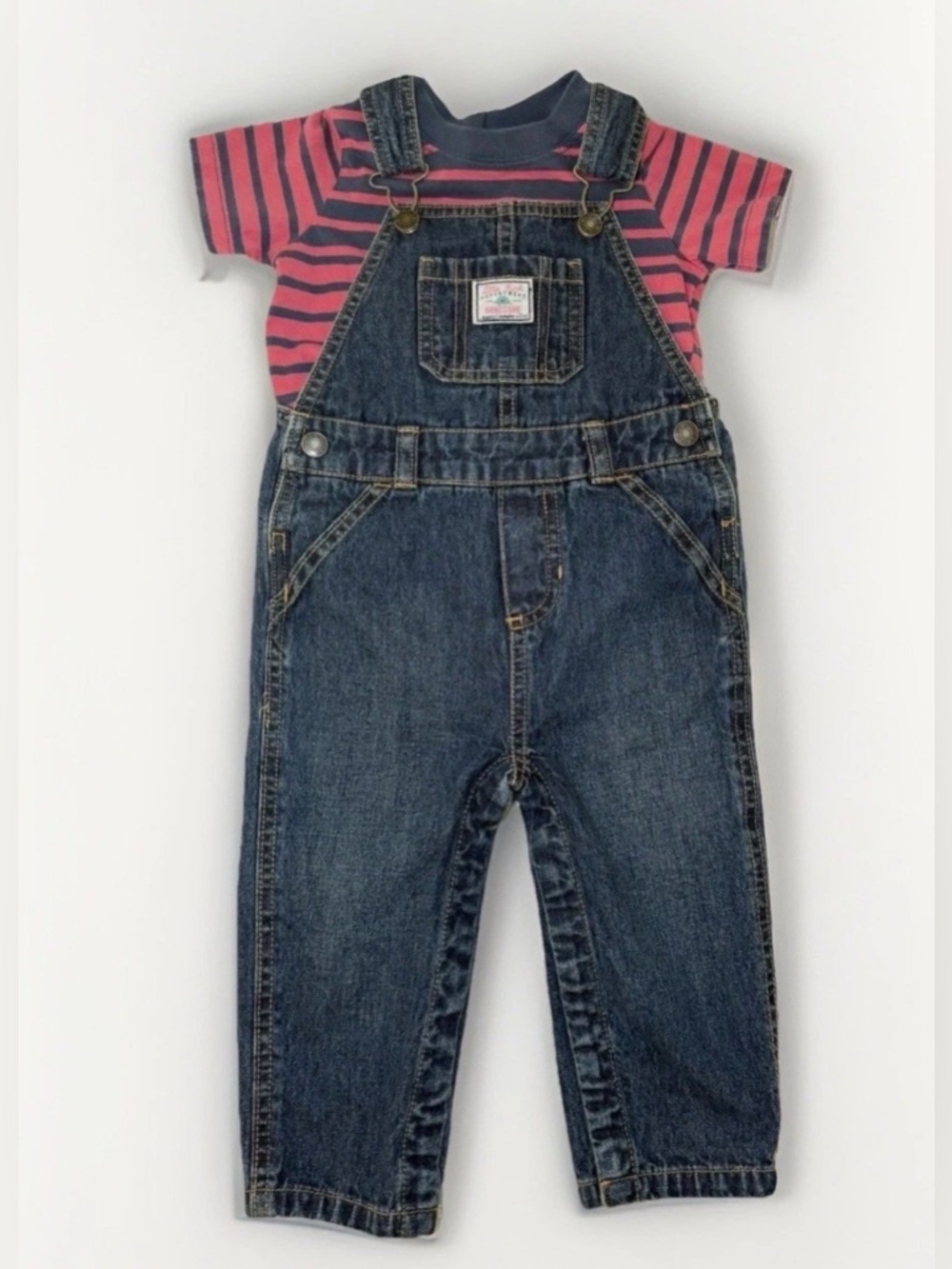 Carter's Boy Overalls Bib Pants US Size 18M
Toddler Blue Denim Jean Snap Up - Picture 2 of 8